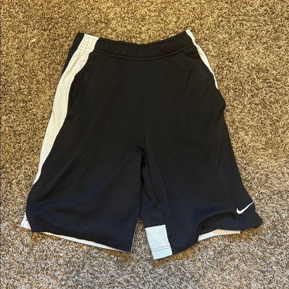 Nike Black and White Mesh Shorts
